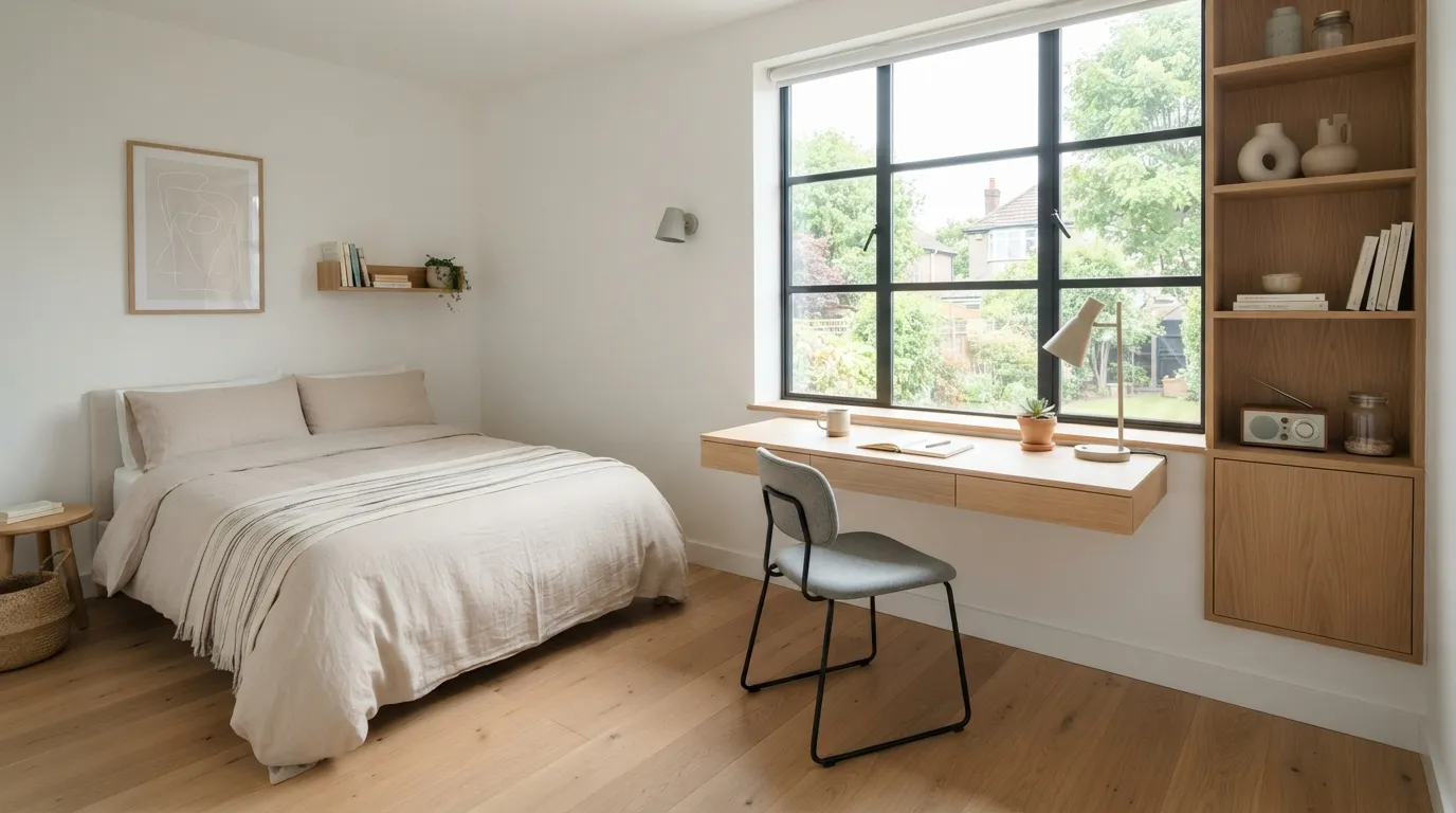 bedroom ideas in small spaces Wall Mounted Desk