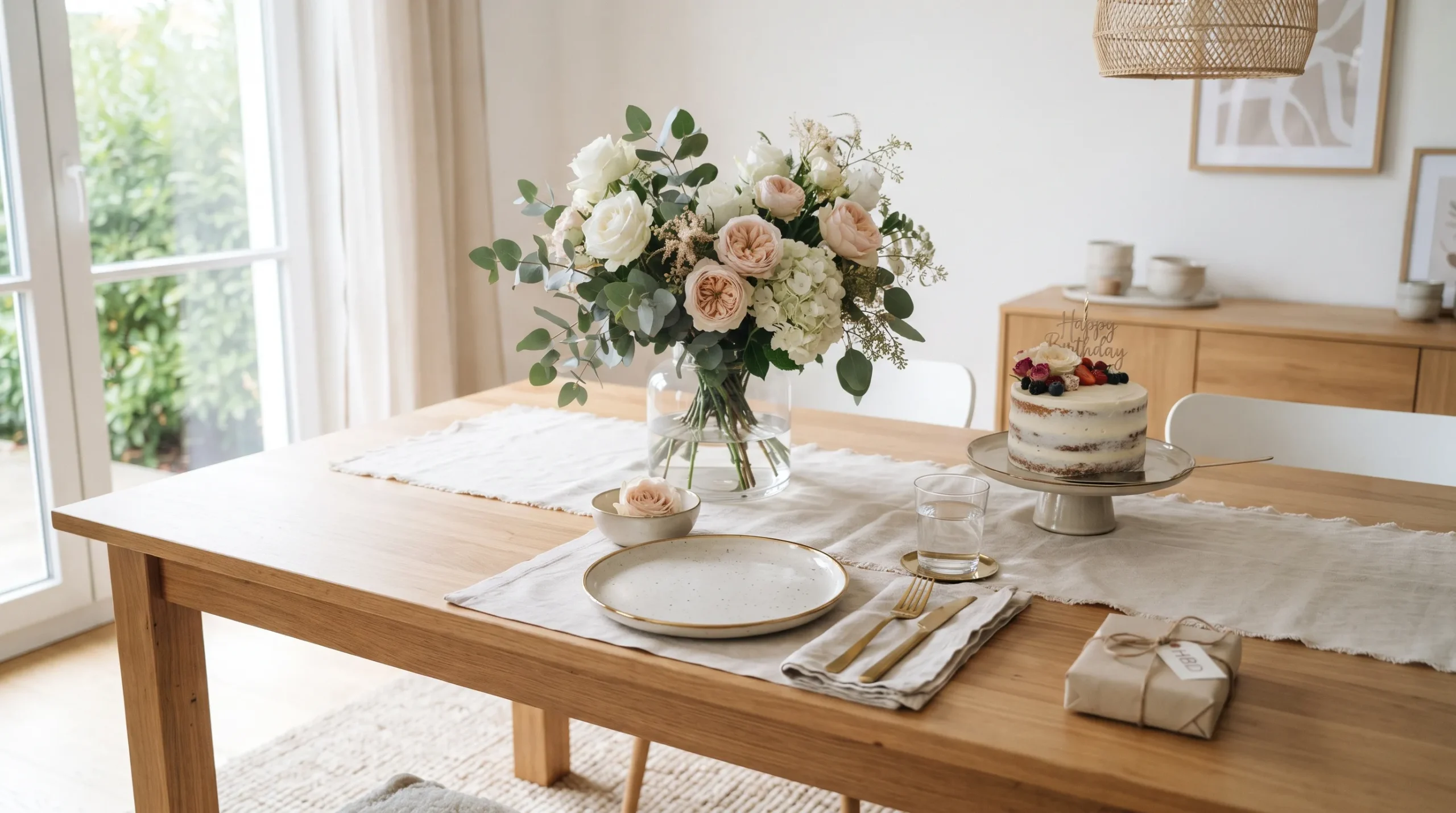birthday decor simple party ideas Fresh Flower Centerpiece