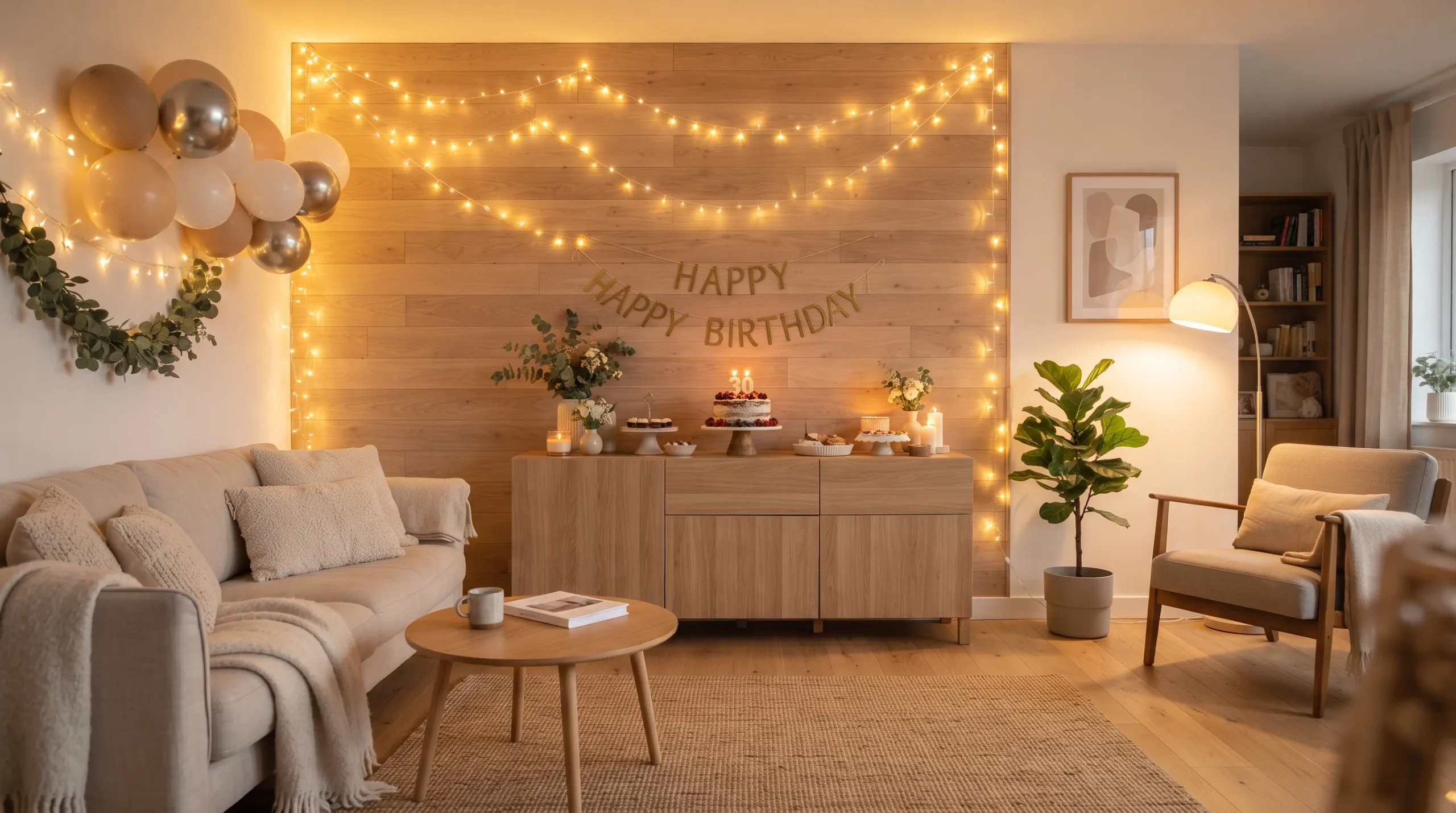 birthday decor simple party ideas Soft Fairy Lights