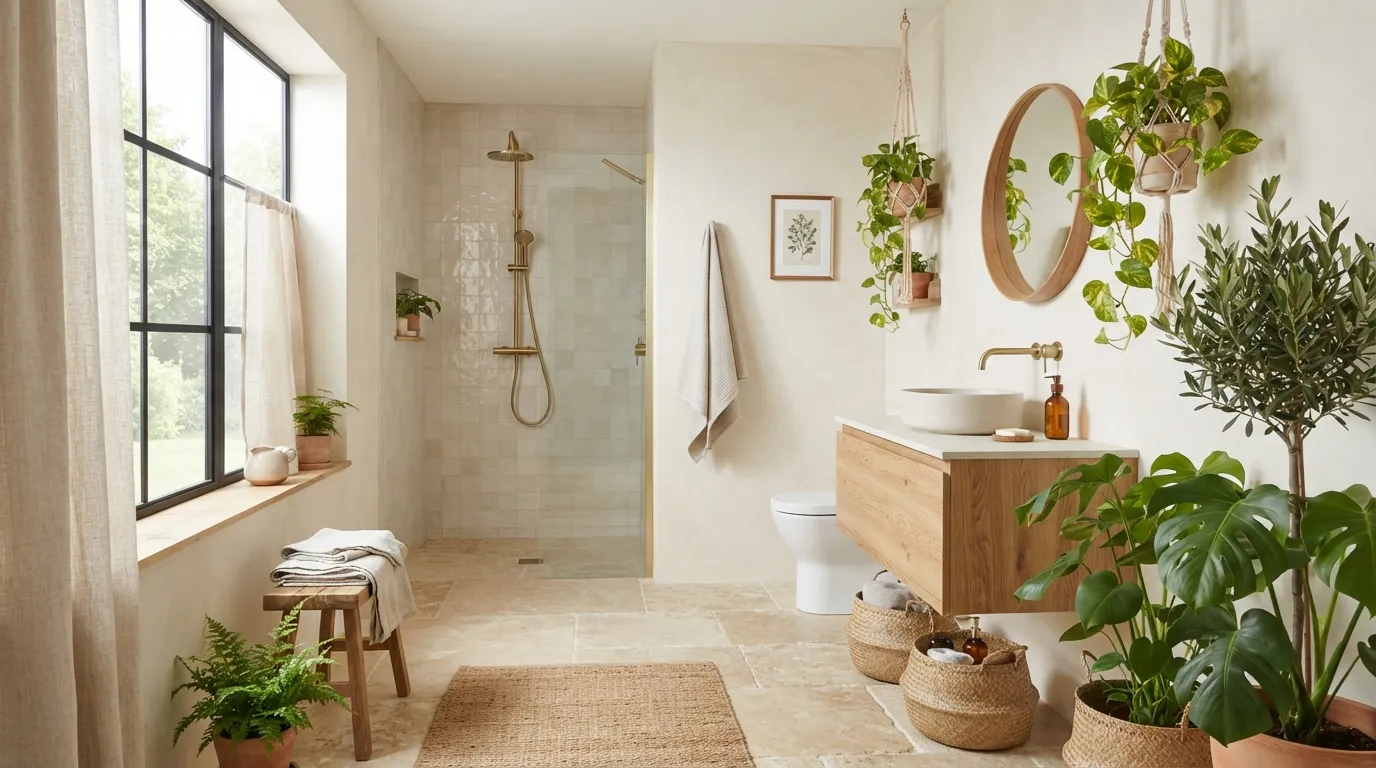 boho bathroom remodel ideas Indoor Plant Corner
