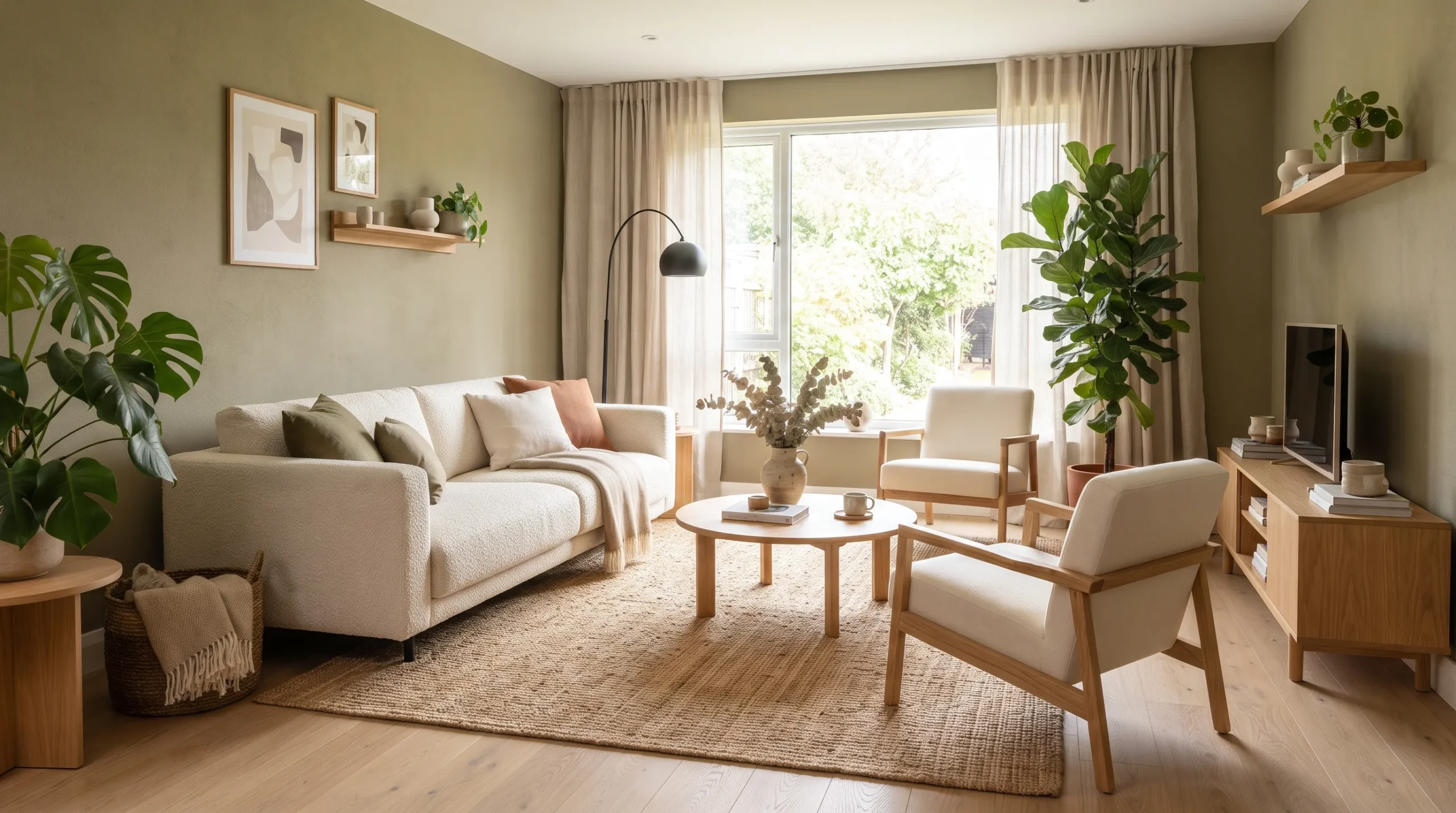 color palette ideas for home Olive and Oak