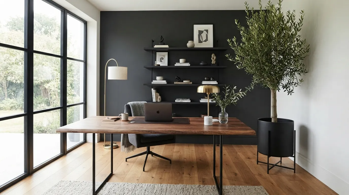 dark-academia-office-indoor-greenery-corner