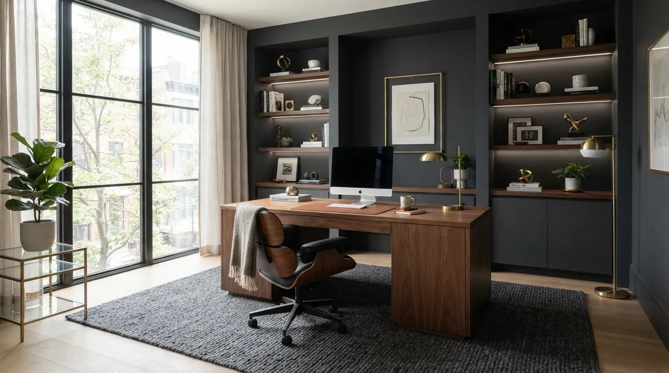 dark-academia-office-layered-area-rug
