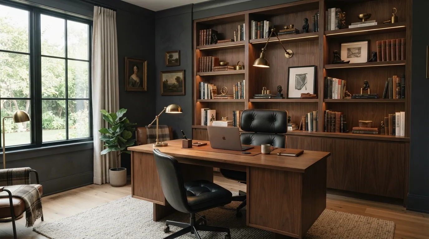 dark-academia-office-leather-statement-chair