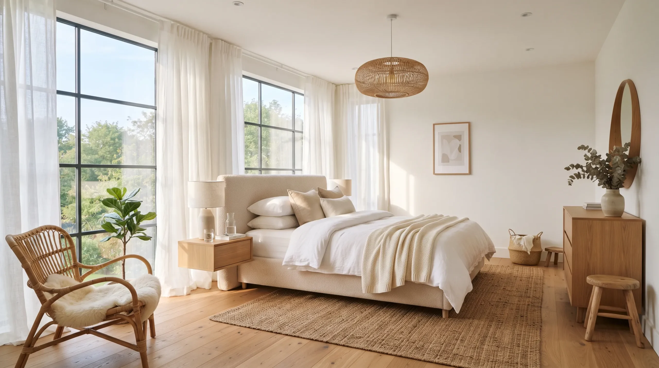 decoration bedroom cozy touch ideas Linen Curtains