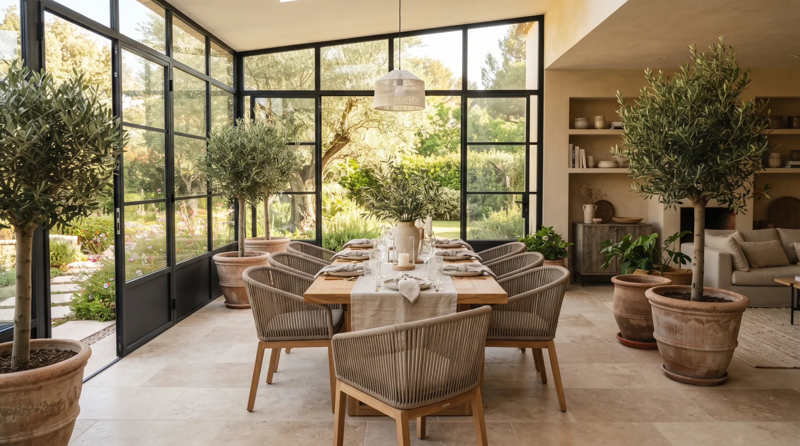 enclosed garden ideas Outdoor Dining Space
