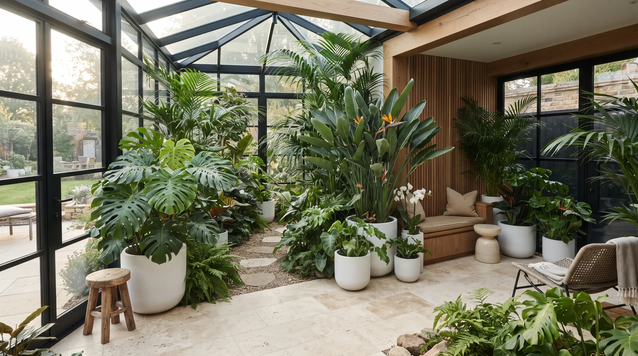 enclosed garden ideas Tropical Plant Haven