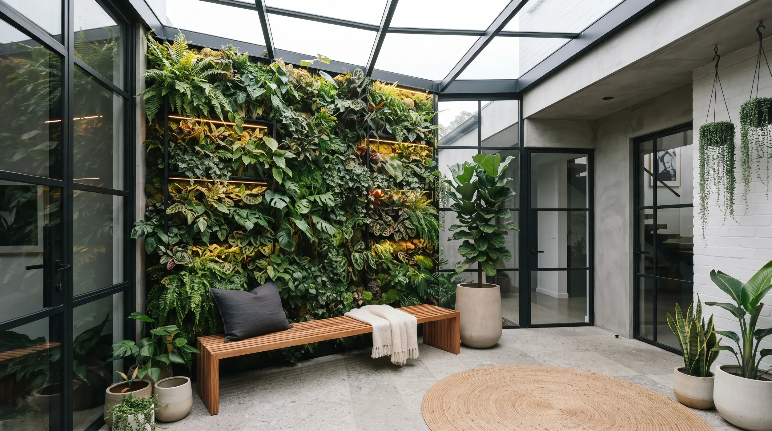 enclosed garden ideas Vertical Green Walls