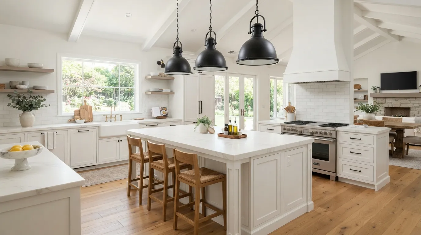 farmhouse kitchen decor ideas Statement Pendant Lights