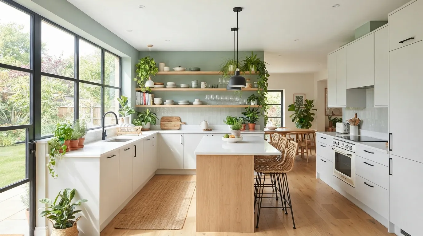 green kitchen design ideas Botanical Decor
