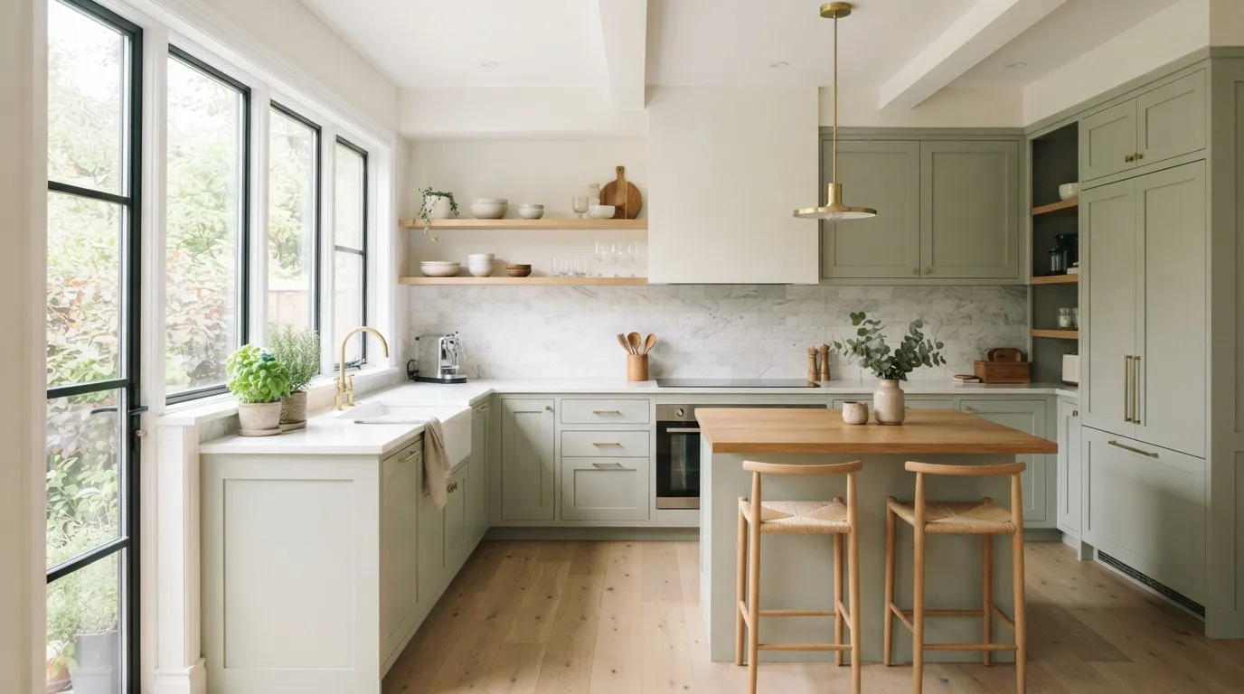 green kitchen design ideas Sage Cabinetry