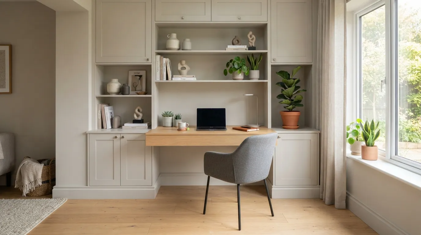 home office setup trends Built-In Storage