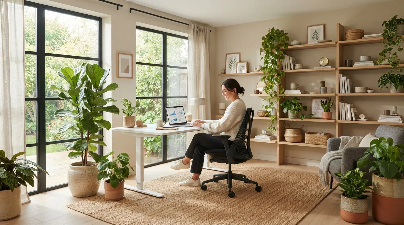 home office setup trends Indoor Greenery