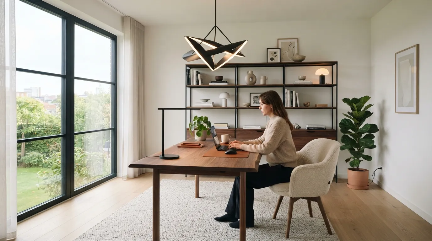 home office setup trends Statement Lighting