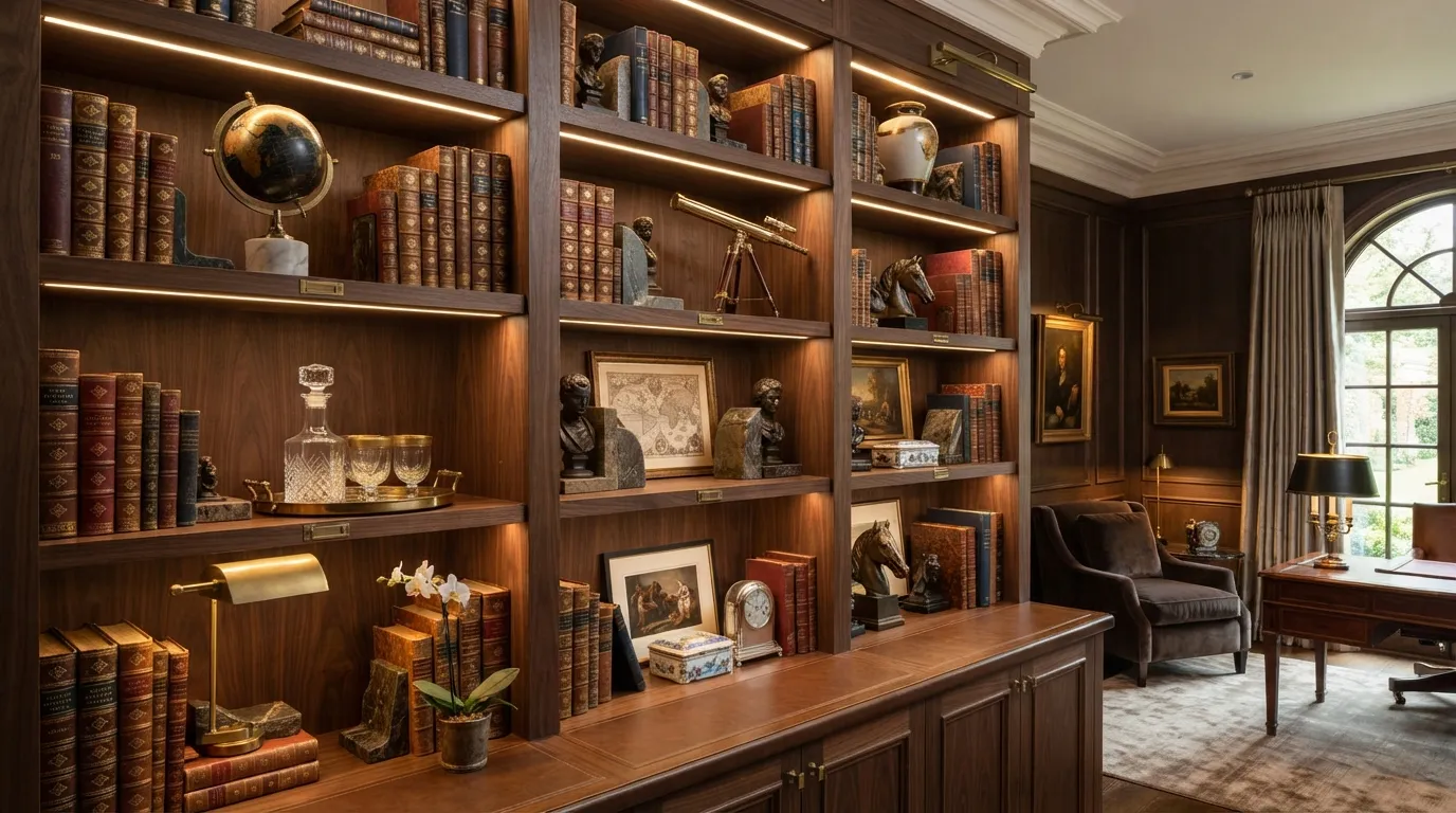 how to decorate bookshelves