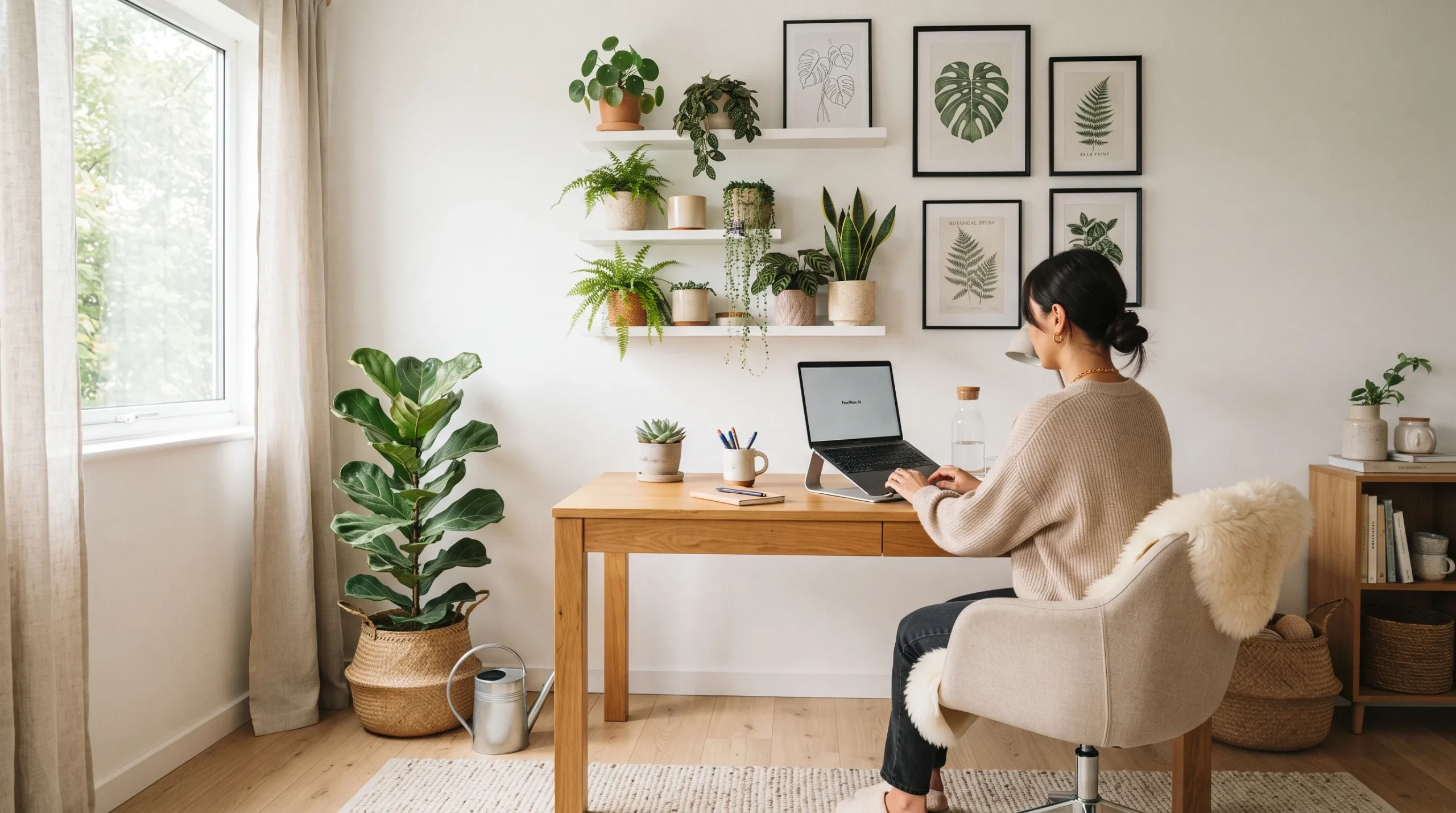 indoor garden office Botanical Gallery Wall