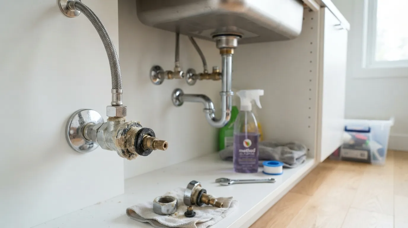 is your sink water pressure low Clogged Shut-Off Valve