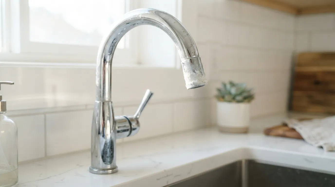 is your sink water pressure low Mineral Buildup