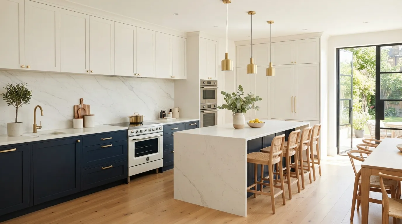 kitchen-color-palette-ideas-navy-gold-contrast