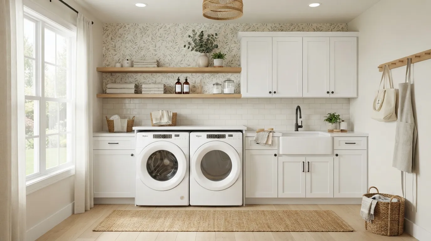 laundry-room-ideas-decorative-wallpaper-accent