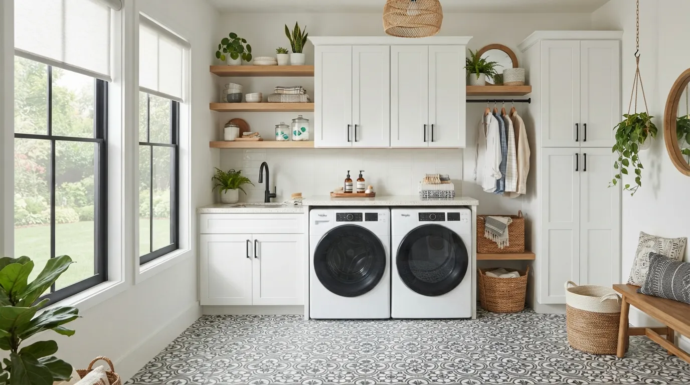 laundry-room-ideas-patterned-floor-tile