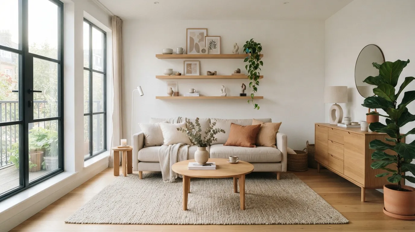 living room clean style ideas Natural Wood Accents
