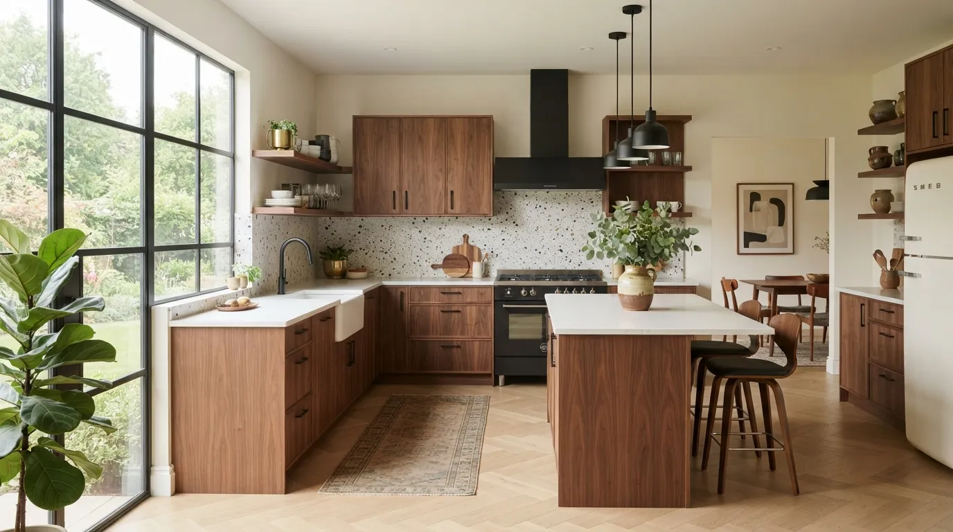 mid century modern kitchen design ideas Minimal Decor Styling