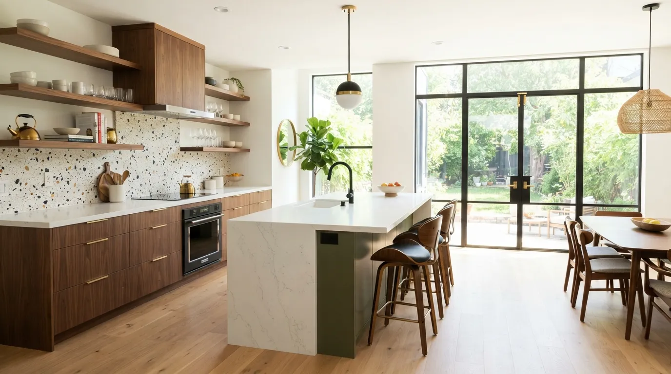 mid century modern kitchen design ideas
