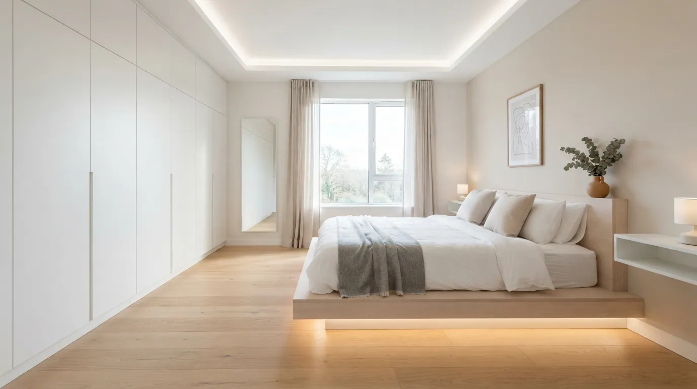 minimalist bedroom design ideas Built-In Wardrobes