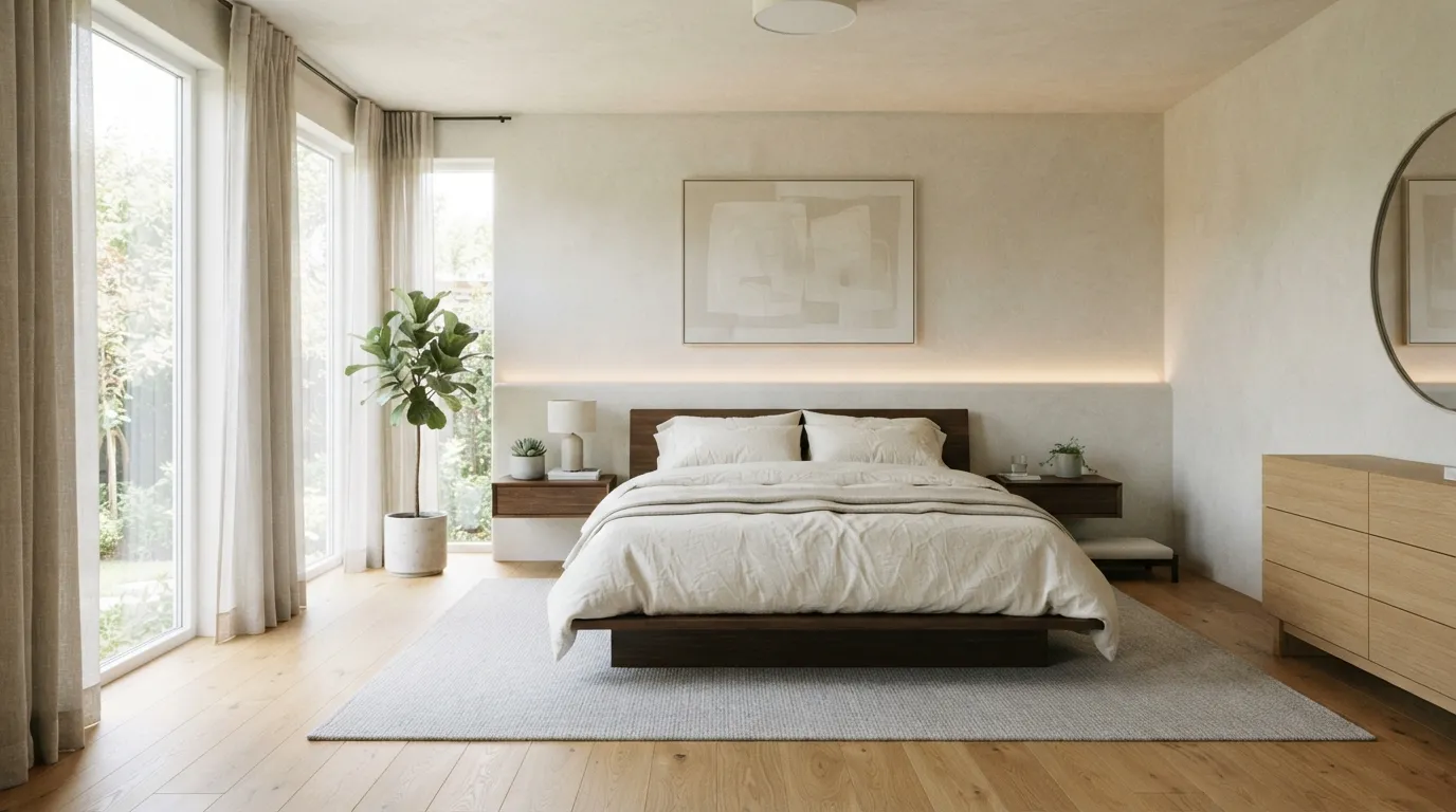 minimalist bedroom design ideas Floating Nightstands