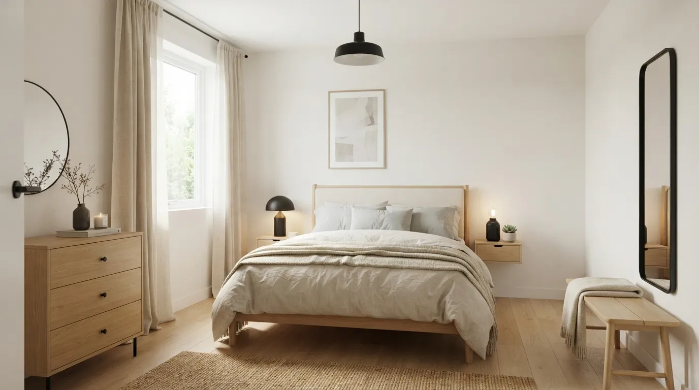 minimalist bedroom design ideas Neutral Color Palette