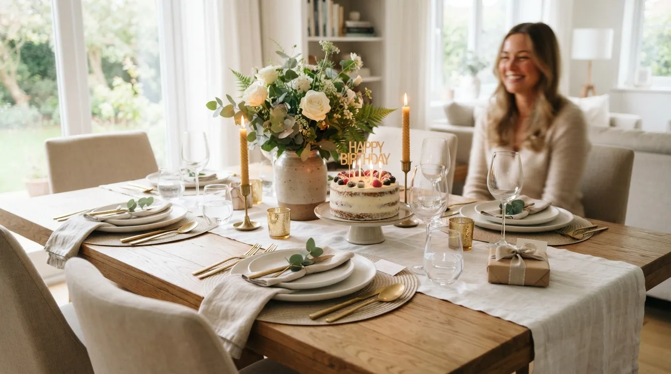 minimalist decor for birthday elegant setup Matte Table Settings