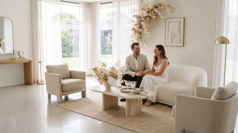 minimalist decor for engagement