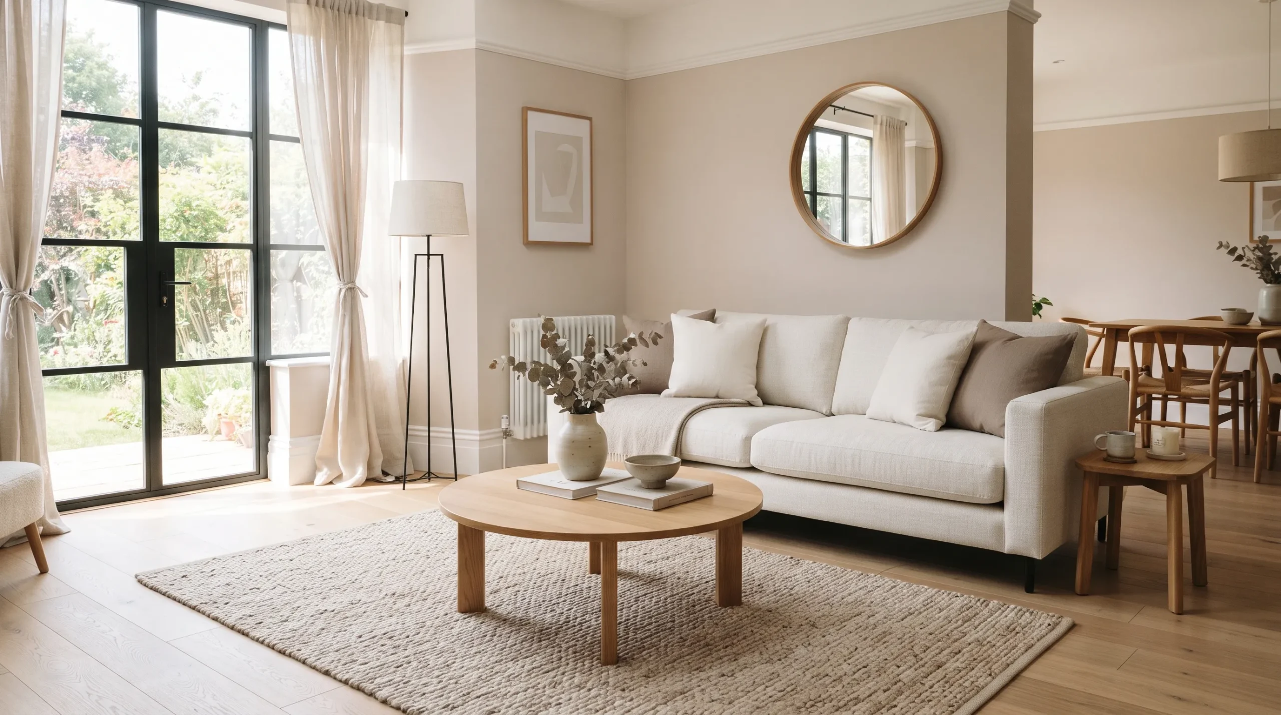minimalist decor for living room Neutral Linen Palette