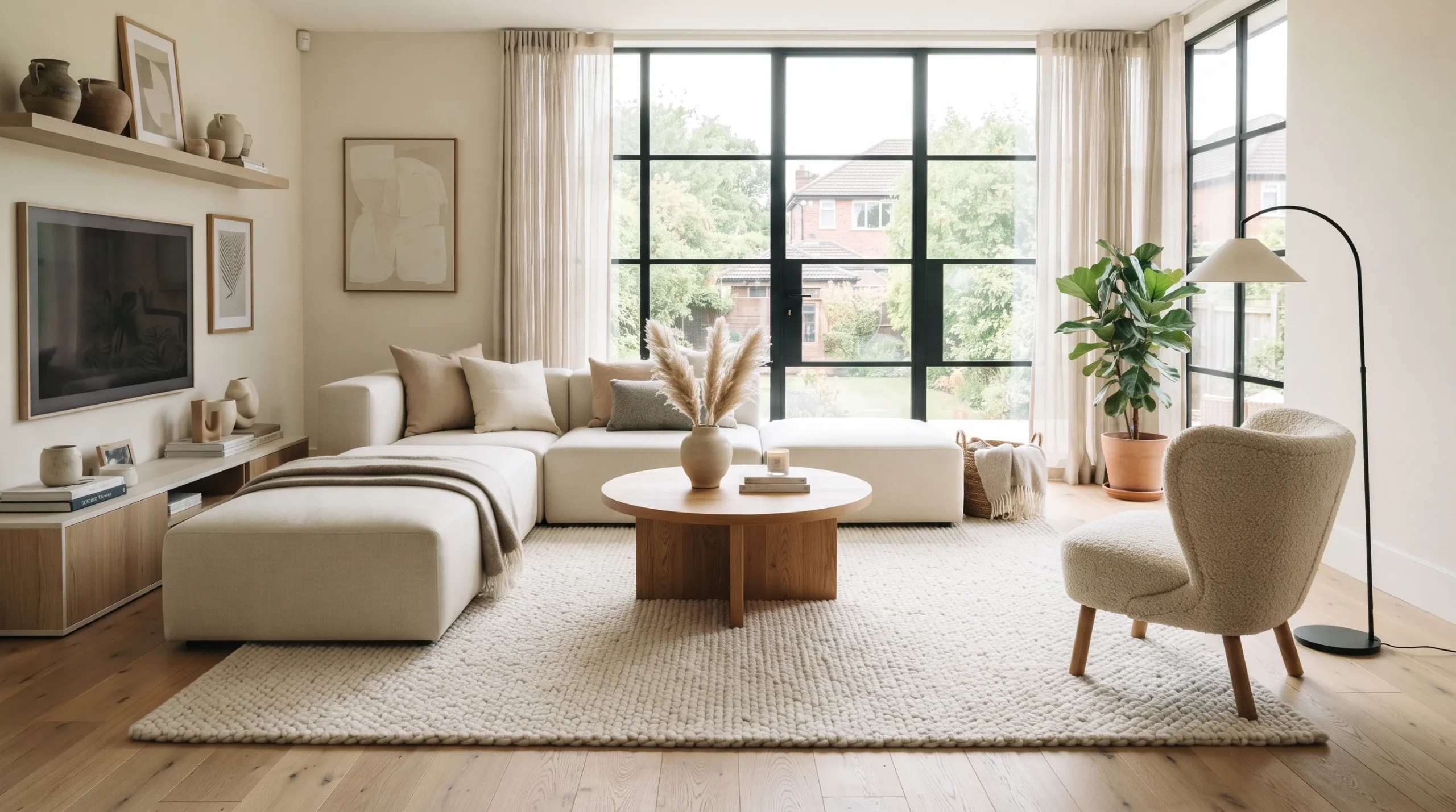 minimalist decor for living room Textured Area Rug