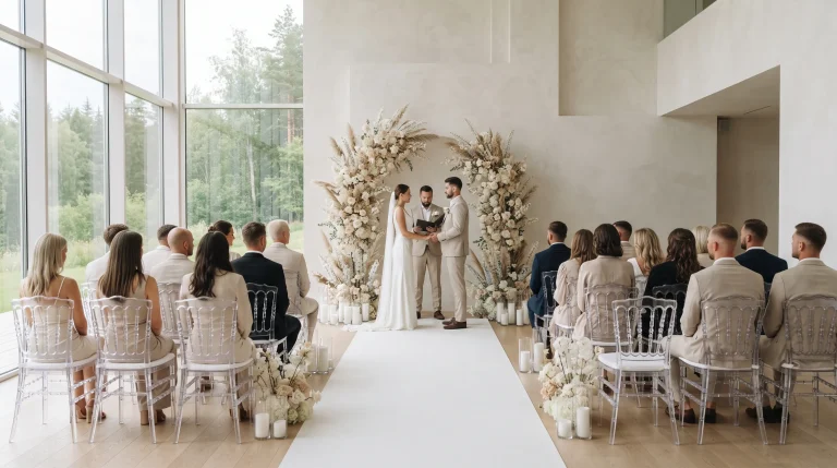minimalist decor for wedding simple