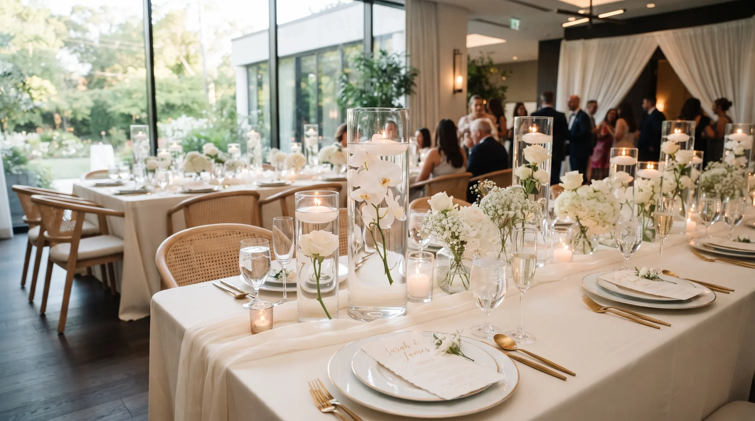 minimalist decor for wedding simple Floating Floral Centerpieces