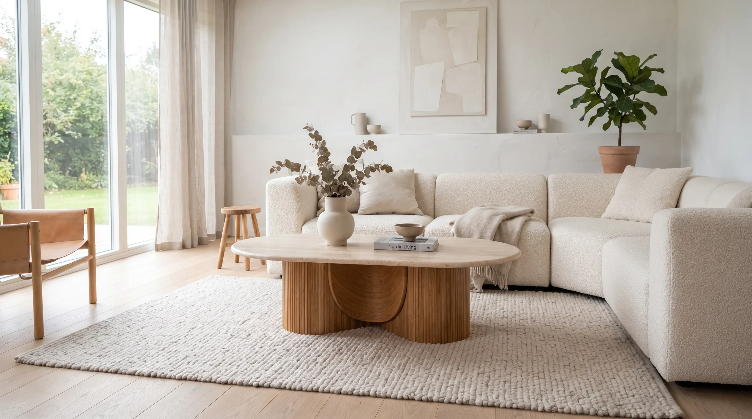 Minimalist Decorations for Modern Space Sculptural Coffee Table