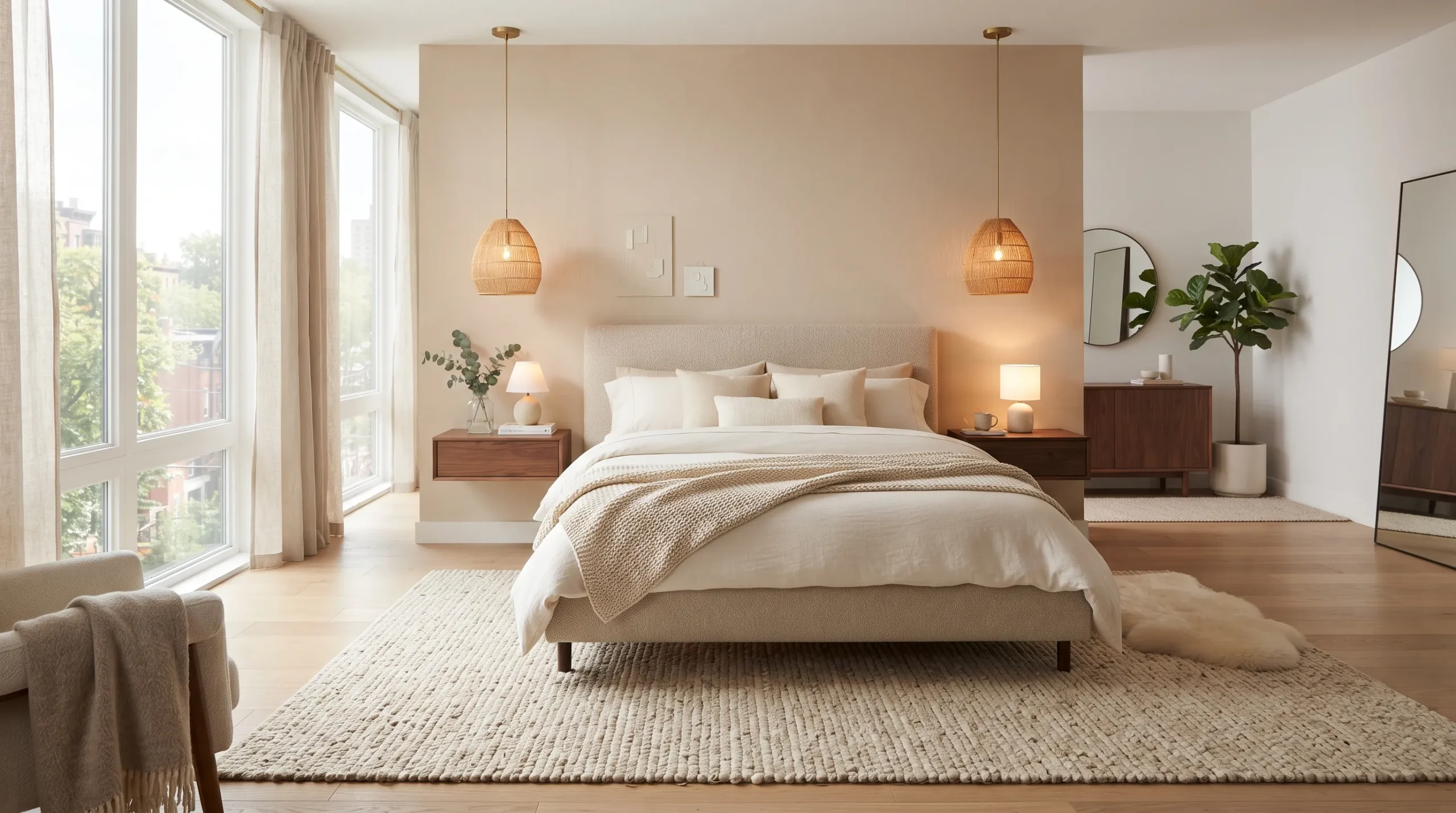 modern bedroom decor ideas Floating Nightstands