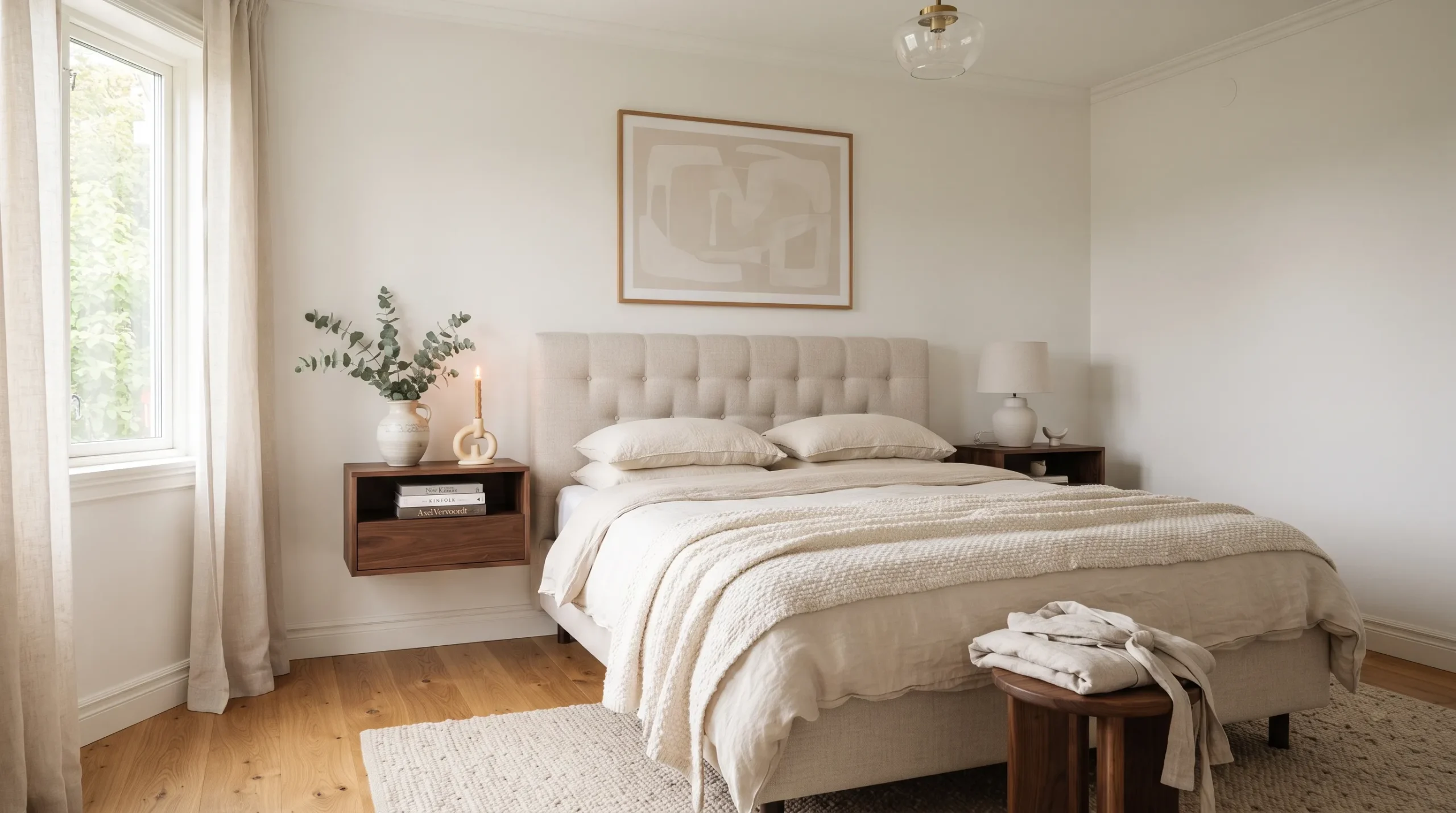 modern bedroom decor ideas Minimal Accessories