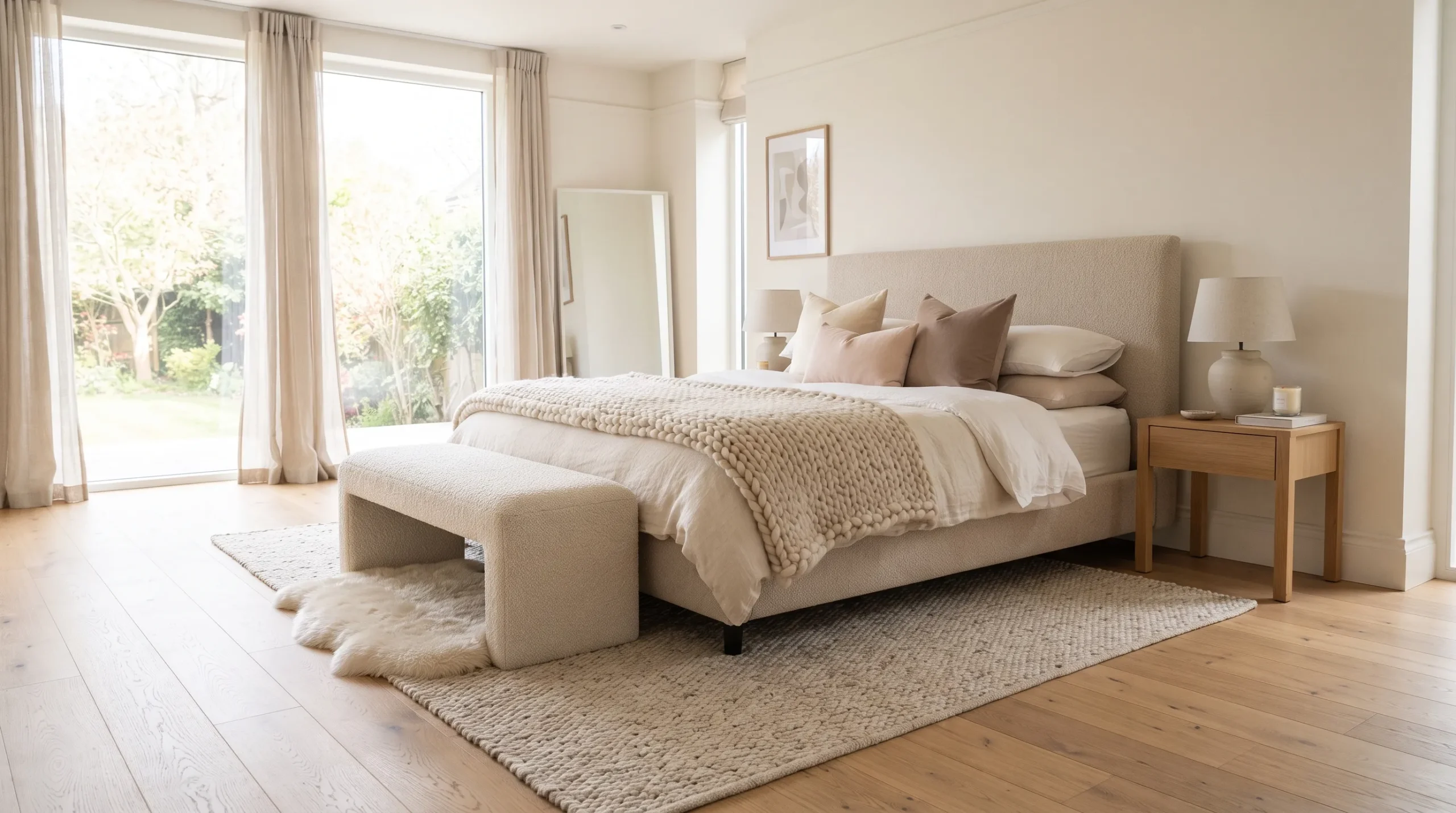 modern bedroom decor ideas Textured Layers
