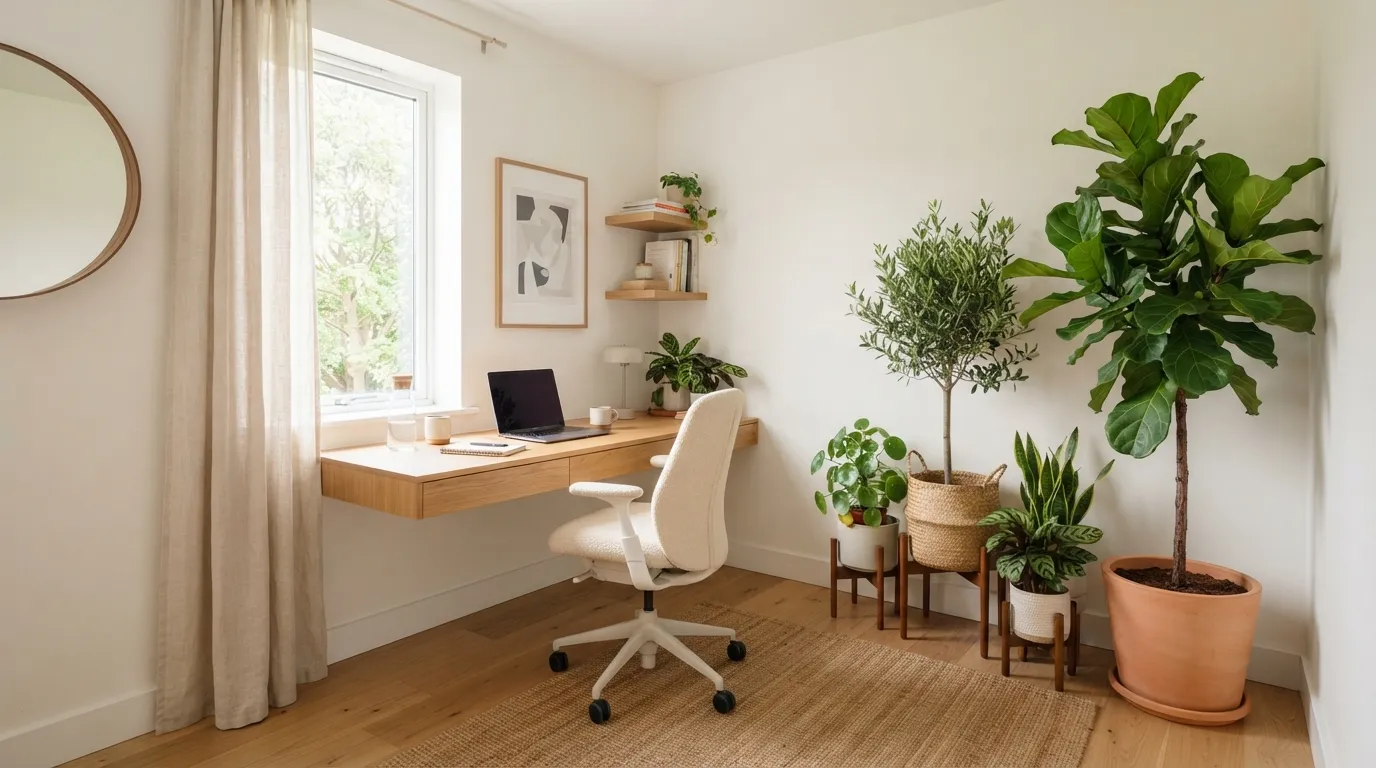 modern home office ideas Indoor Plant Corner