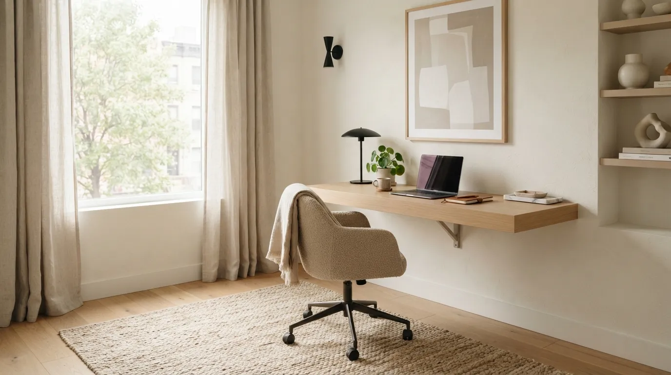 modern home office ideas Neutral Color Palette