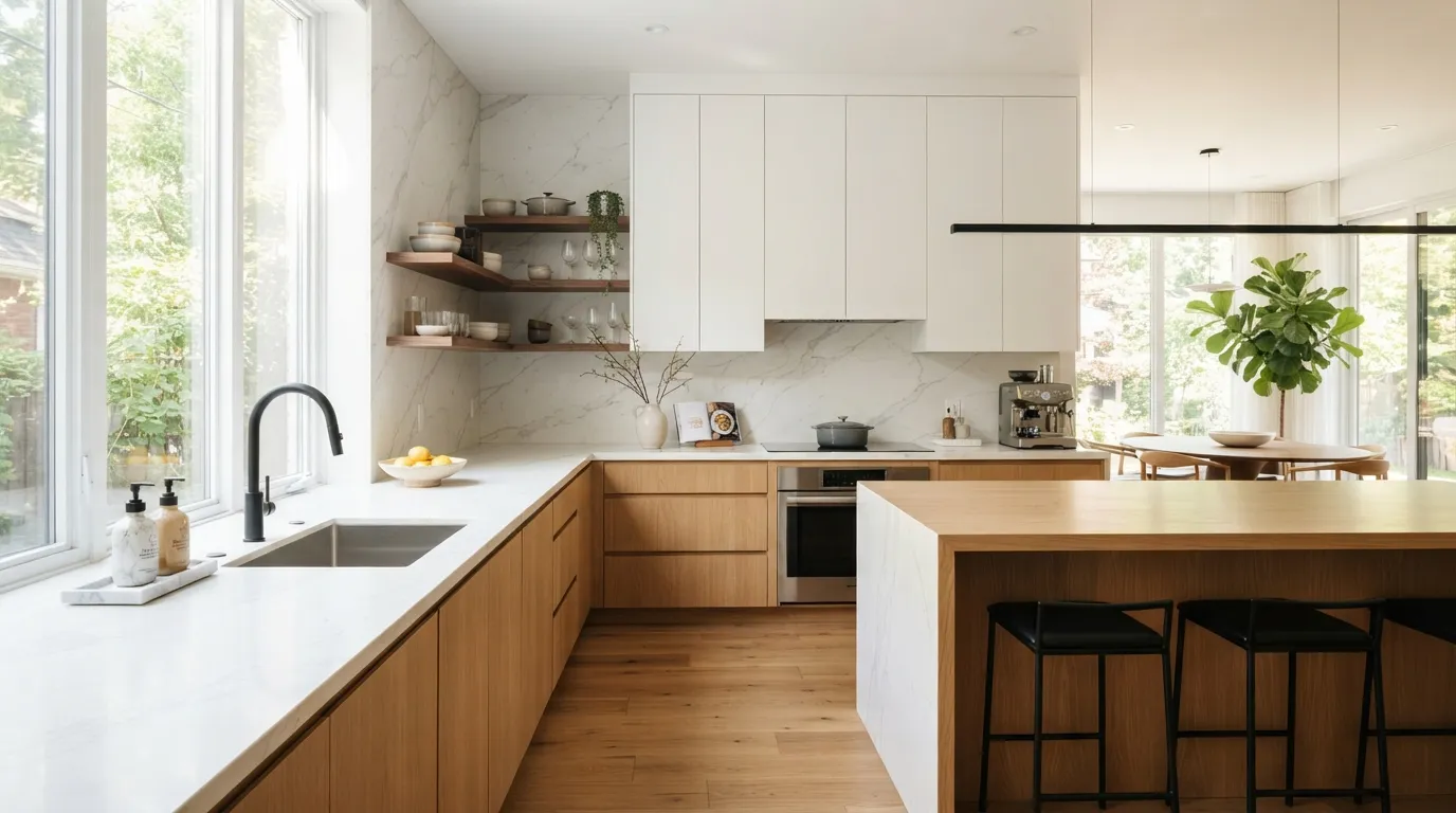 Modern Kitchen Ideas Full-Height Backsplash