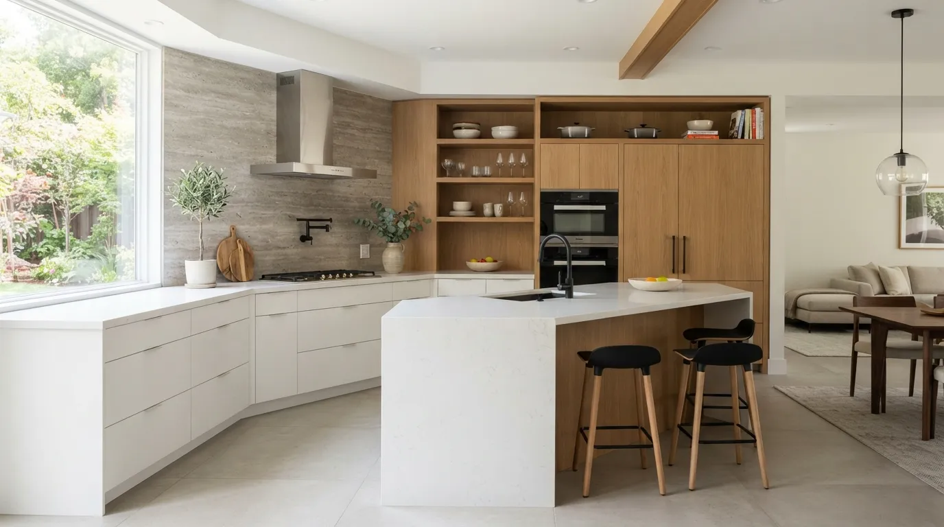 Modern Kitchen Trends Mixed Material Finishes