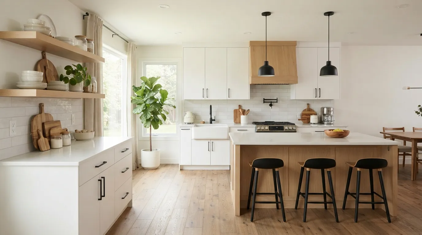 Modern Kitchen Trends Warm Wood Accents