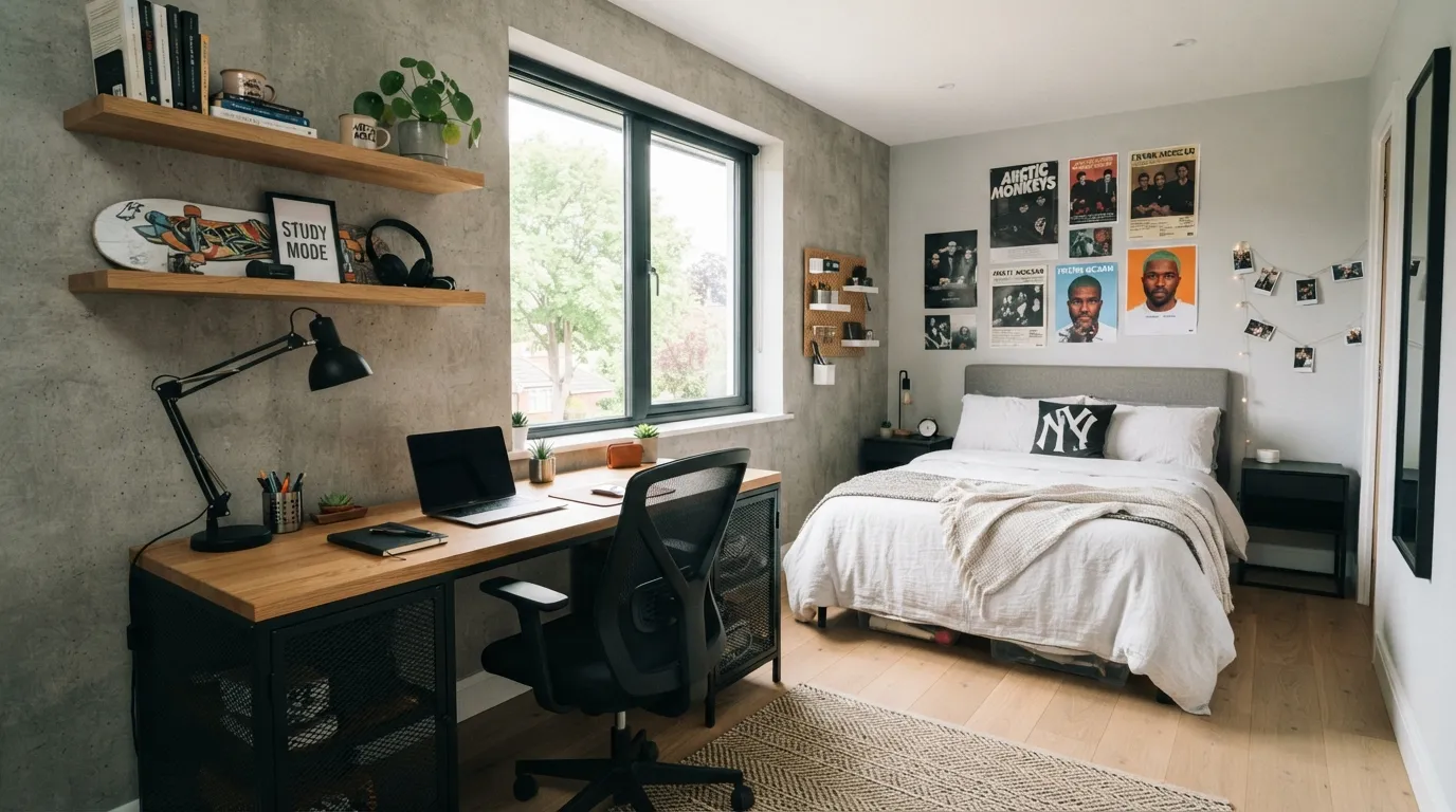 teen-boy-bedroom-ideas-industrial-study-corner