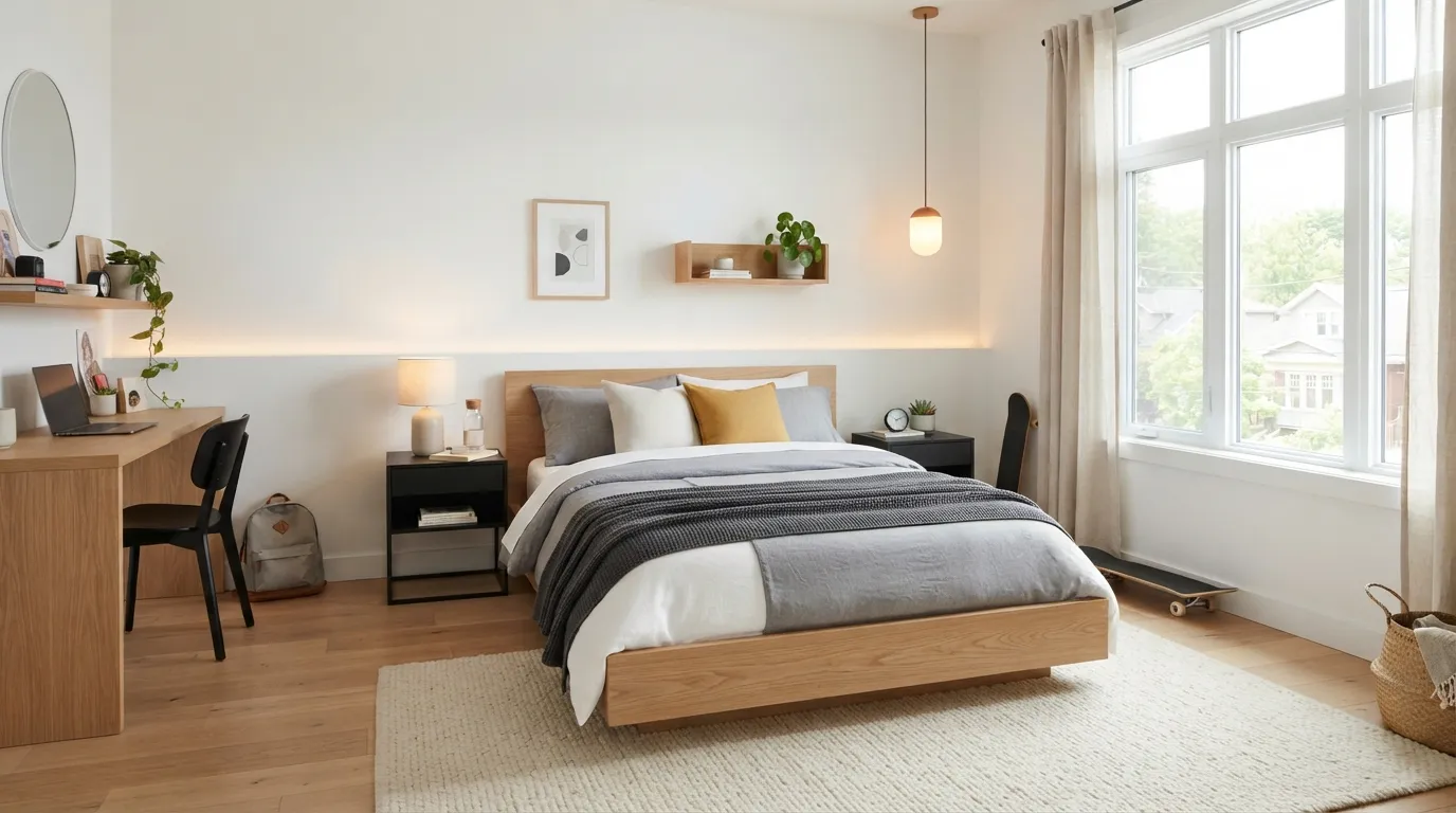 teen-boy-bedroom-ideas-minimal-platform-bed