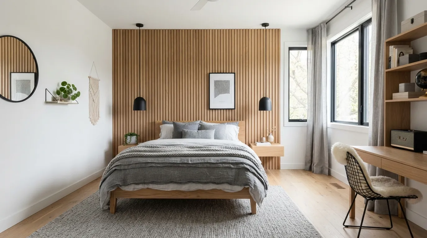 teen-boy-bedroom-ideas-wood-slat-feature-wall