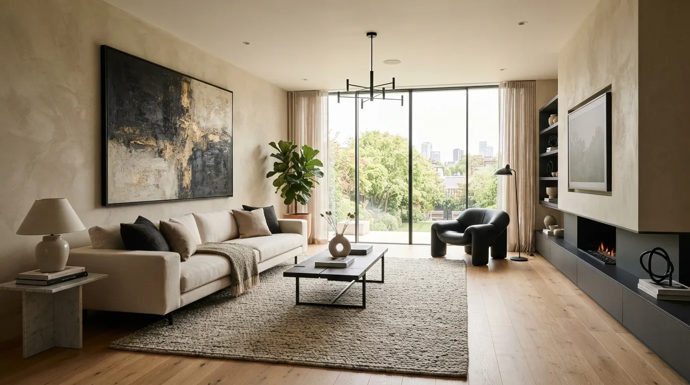 wall decor ideas for living room Oversized Statement Art